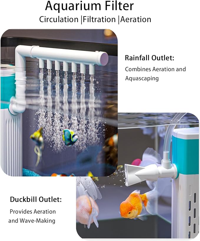 Negative Pressure Aquarium Fish Tank Kit, 3 Gallon Betta Fish Tank Starter Kit with Light and Filter, Blue Sand, Small Tropical Fish, Guppies, Goldfish, or Betta