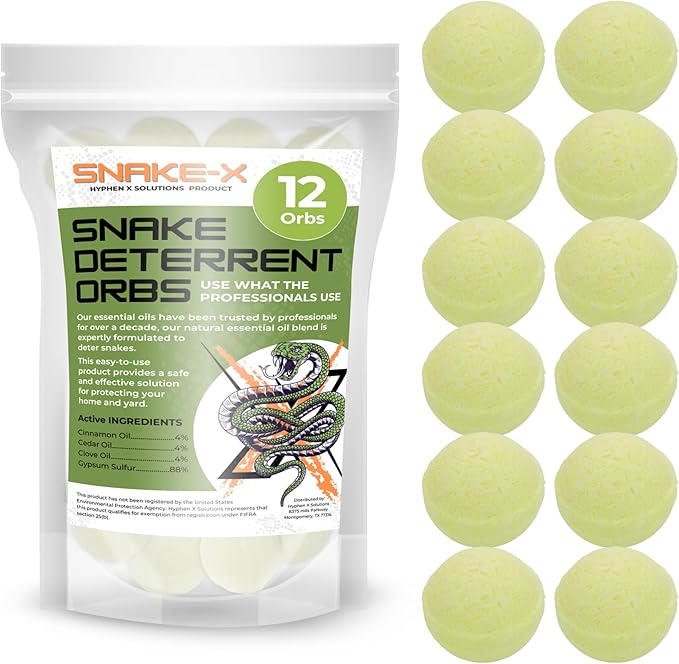 12-Pack Snake Orbs for Outdoor Use - Made with Natural Plant-Based Ingredients