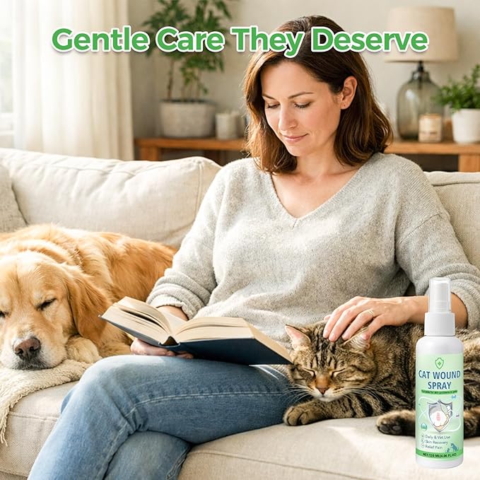 Pet Wound Spray for Dogs & Cats – Home-Ready Pet Wound Care for Minor Cuts, Scrapes & Daily Skin Support (120ml)