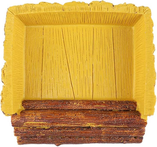 Reptile Feeding Dish Bowl,Reptile Tree Trunk food/Water Dish for Reptiles,Amphibians,Bearded Dragon,Lizard,Frog,Gecko,Tortoise,Hermit Crab and Other Little Critters,Made from Premium Resin(Large Size)