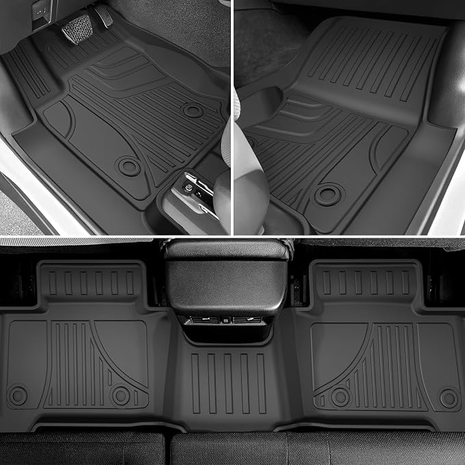 AOMSAZTO Floor Mats Compatible with 2025 2026 Toyota 4Runner (Not fit Hybrid), All Weather TPE Custom Fit Cargo Mat Floor Liner Set - Only 5 Seat (Floor Mats+Cargo Liner)