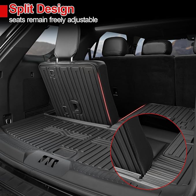 Cargo Mat for 2020-2025 2026 Ford Explorer Accessories All Weather Trunk Liner Replacement for 2025 2026 Ford Explorer ST Accessories 2024 2023 2022 2021