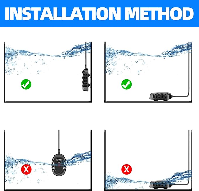FREESEA Aquarium Fish Tank Heater: 75W Small Submersible Turtle Heater with Adjustable Temperature External Controller for Betta | Saltwater | Freshwater | 5-15 Gallon