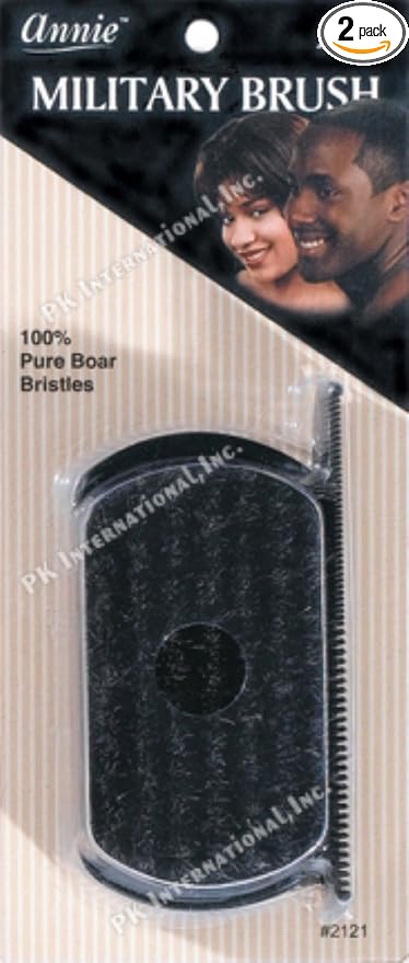 Annie Soft Military Brush With Comb 100% Pure Boar 2121