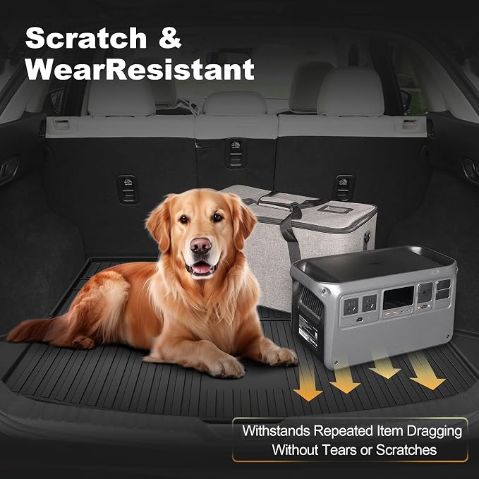 Trunk Cargo Liner Mat Tray fit for Mazda CX-5 2017-2025 2026 All Weather Rear Trunk Carpet Interior CX5 Accessories Waterproof Custom Fit Odorless TPE (Black)