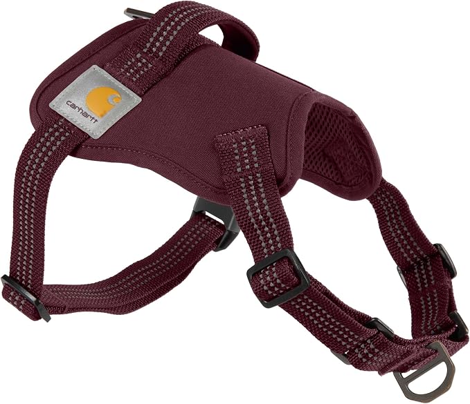 Carhartt Nylon Duck No Pull Dog Harness, Fully Adjustable Dog Harness with Quick Control Handle and Reflective Accents, Port
