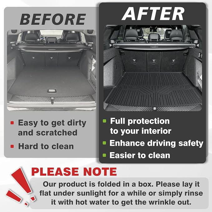 TripleAliners Trunk Mat All Weather Compatible with 2025 2026 BMW X3 Accessories Custom Fit Protection Trunk Floor Liner Cargo Mat TPE Anti-Slip Odorless Cargo Liner