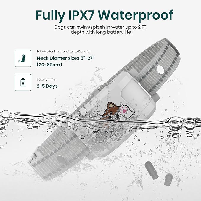 GPS Wireless Dog Fence System with Free App & Training Collar, Waterproof Rechargeable, No Subscription | Invisible Electric Fence for Small Medium Large Dogs Portable Outdoor Large Yard Use