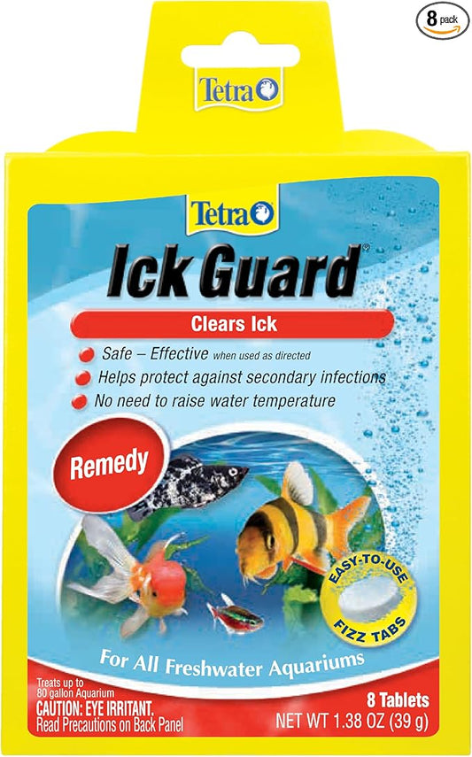 Tetra Ick Guard 8 Count, Quick Remedy For Ick In aquariums,Golds & Yellows