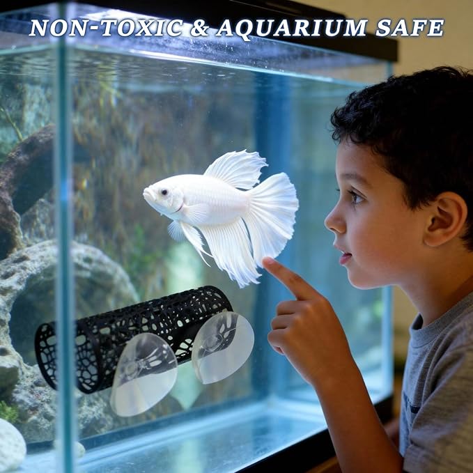 4 Pcs Betta Fish Tank Accessories, Hammock Decorations with Aquarium Decor, Suitable for Betta Fish Toys and Betta Hobbyists
