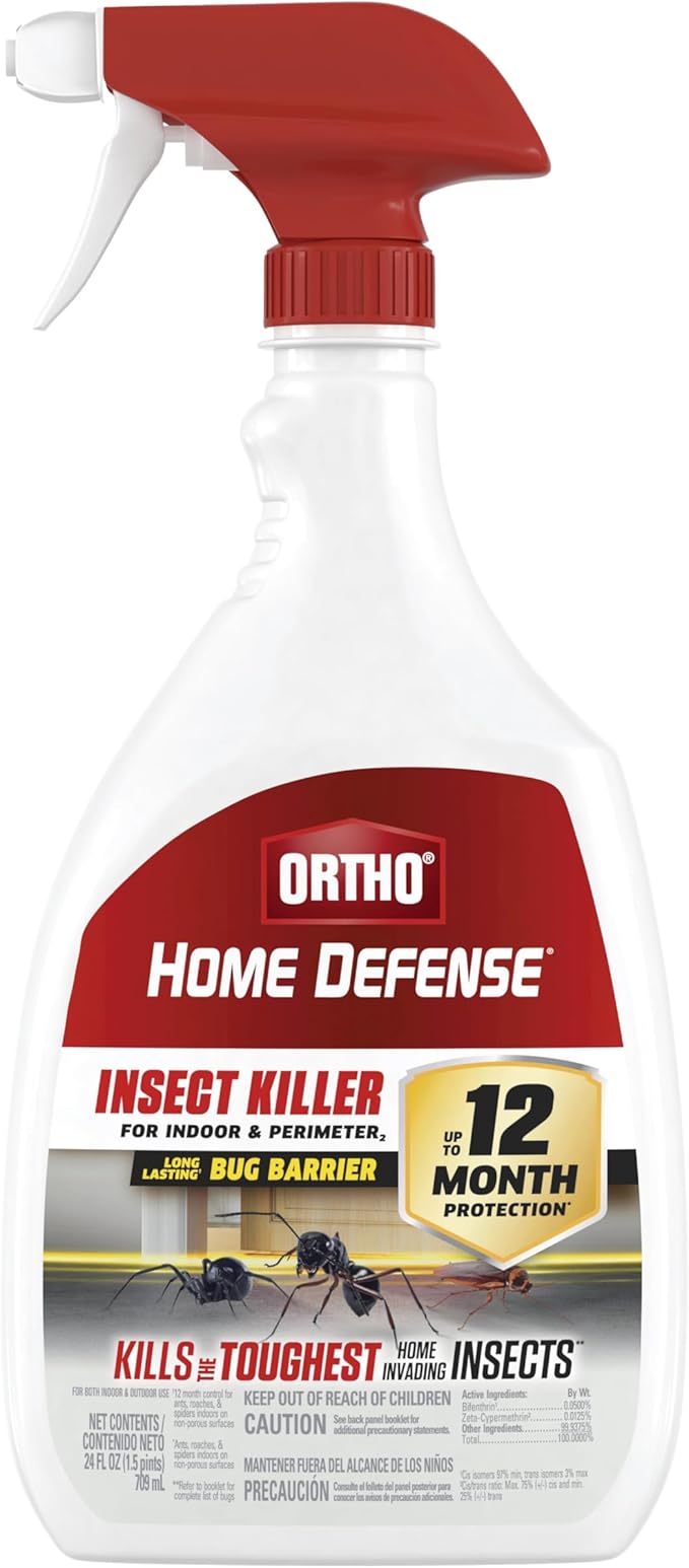 Ortho Home Defense Insect Killer for Indoor and Perimeter2 - Ready-to-Use, Bug Spray, Kills Ants, Roaches, and Spiders 24 fl. oz. (2-Pack)