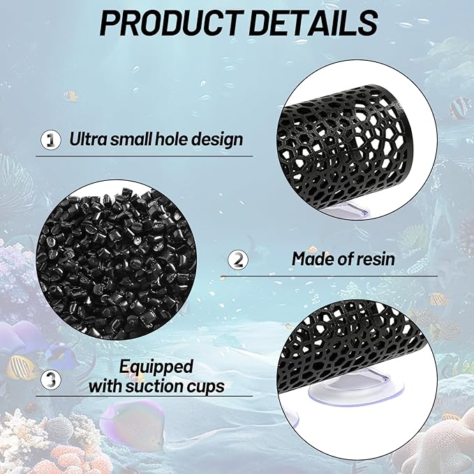 Betta Fish Toys,2PCS Black Betta Fish Tunnel,Aquarium Decor Safe for Smallfish Shrimp, Tube Shelter with Suction Cups for Small Fish