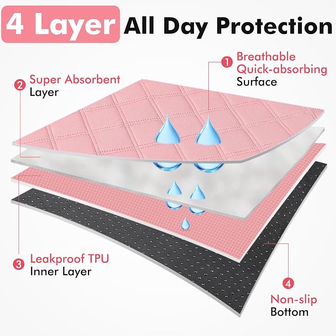 Persure Dog Cat Pet Playpen Puppy Crate Cage for Indoor Outdoor Travel | Nursing Rest Zone Recovering Pet Quarantine Room Portable Pop Up Easy to Set up lightweight Carrying Bag(Pink with Pad,Small)