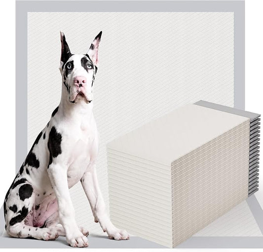 Gardner Pet 44" x 63" Extra Large Pee Pads for Dogs, ‌Enormous Puppy Pads, Dog Pads with Anti-Slip Particle, Puppy Training Pads, Grey 20 Count