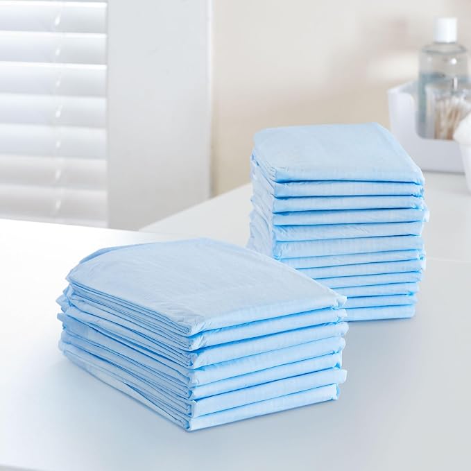 McKesson Underpads Bed Pads, Elderly, Light Absorbency, 23 x 36 in, 15 ct | and Baby, Pee Pads, Fluff