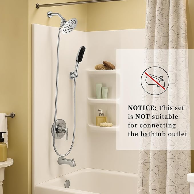 G-Promise 3 Mode Dog Shower Attachment with Pause Mode | High Pressure, Built-In Brush for Wash & Groom, Extra Long Hose, Easy Install, for Indoor & Outdoor Use