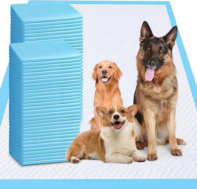 Puppy Pee Pads for Dogs 40"x40" 40 Count, Extra Large Dog Pee Pads, Leak-Proof & Super Absorbent Dog Pee Pads, Thicken Disposable Potty Pads Puppy Training Pads for Cats Rabbits