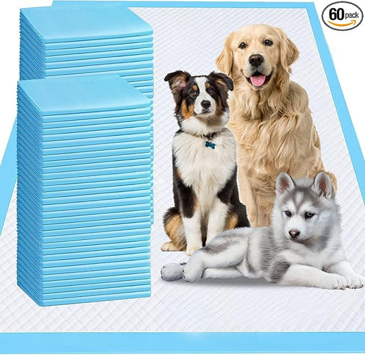 Extra Large Dog Pee Pads, 60 Pads 31"x36" Disposable Training Pads, Puppy Pads with high Absorbency and Leak-Proof Protection for House Training Cats,Rabbits,Dogs Leak-Proof Dog Pee Pads Extra Large