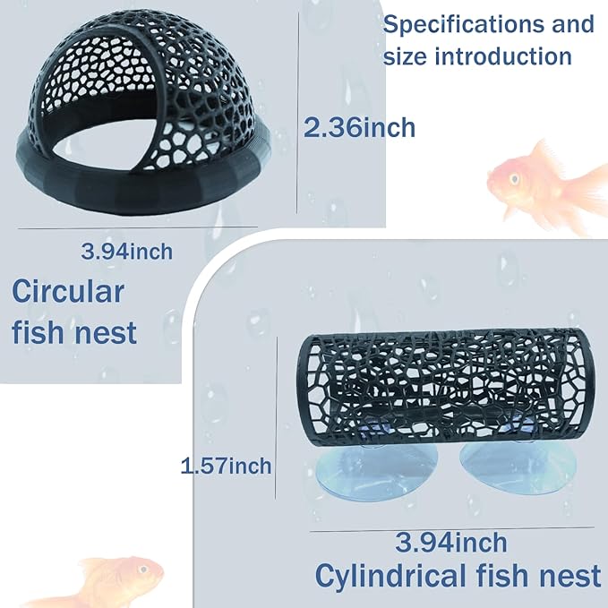 Little Fish Hammock and Little Fish Swimming Tunnel 2-Piece Set Aquarium Small Animal Animal Toys (Black) (Style 1)