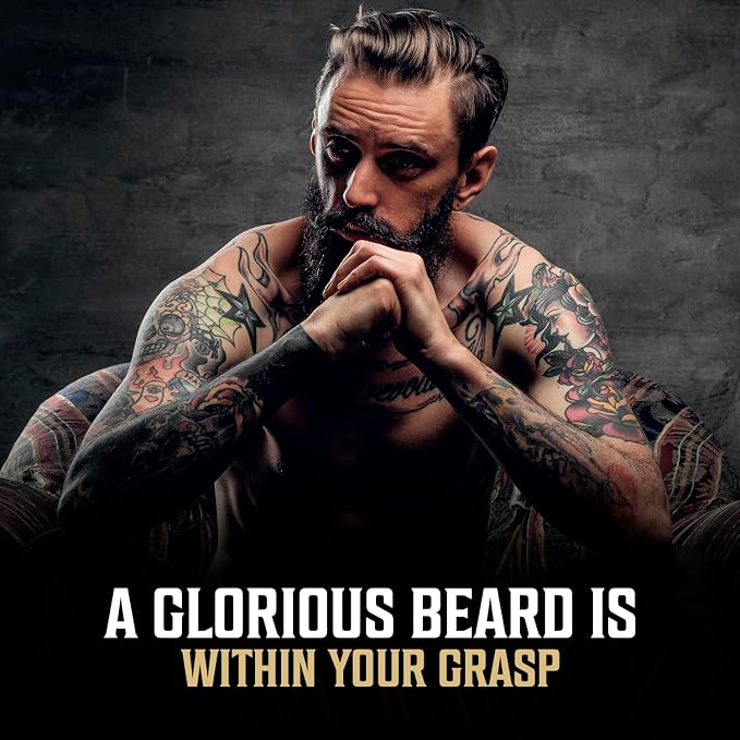 Viking Revolution - Ultimate Beard Kit Spiced Vanilla - Beard Grooming Kit for Men with Beard Brush, Beard Comb, Beard Balm, Beard Oil, Beard and Moustache Scissors - Husband Gifts for Men