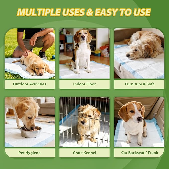 DEEP DEAR Extra Large Dog Pads 28"x34", 30 Count Thicker Puppy Pads XL, Super Absorbent Pee Pads for Dogs, Disposable Incontience Underpads for Doggies, Cats, Rabbits, Pups, Leak-Proof Pet Potty Mats