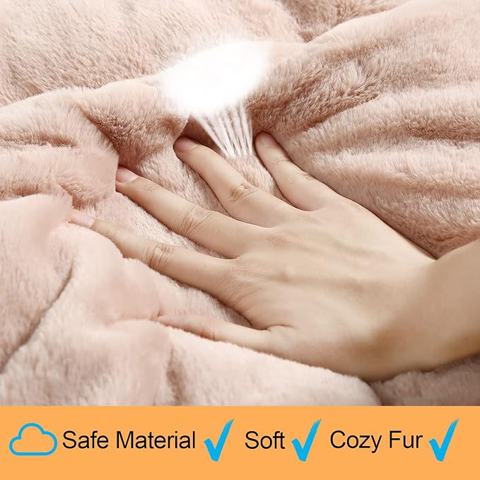 Dog Crate Pad Washable Dog Bed for Crate Large Cozy Mat 42-Inch Pink | Ultra Soft Kennel Pad,Anti-Slip Bottom,Fits for Most Metal Crates,Comfortable Sleeping Pet Mat