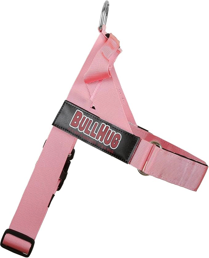 Adjustable Dog Harness– No Pull, No Choke – for English Bulldogs, French Bulldogs, Pugs & Broad-Chested Breeds – Easy, Safe Walks (Baby Pink, Small)