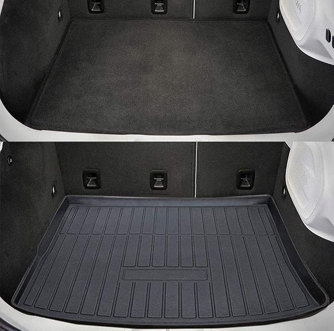 Cherokee Cargo Liners - All-Weather Protection Rear Cargo Trunk Tray Floor Mats Compatible with 2014-2018 Jeep Cherokee,NOT for Grand Cherokee， 3D Modeling Waterproof Durable Accessories Custom-Fit