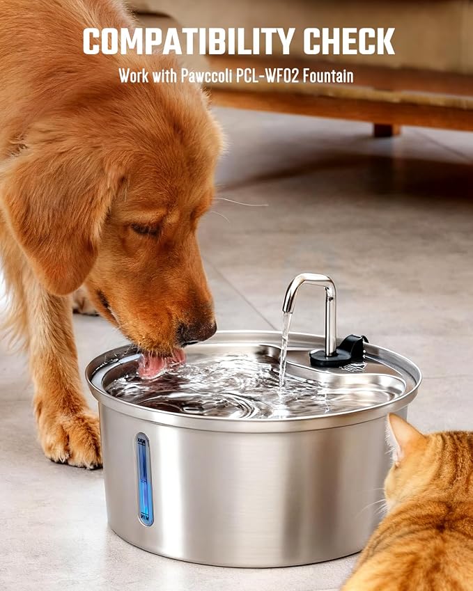 Dog Water Fountain Replacement Filters for WF02 (6Filters)