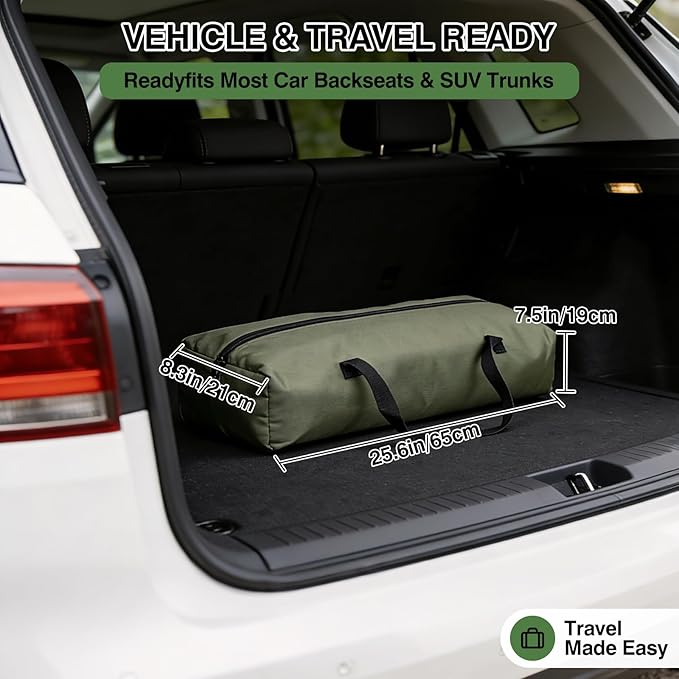 Veraste 33" L x 25" W x 25" H Collapsible Travel Dog Crate, Portable Soft Dog Kennel for Medium Large Dogs up to 60 lbs, 4-Door Foldable Travel Crate with Durable Mesh & Storage BagGreen | 4-Door Foldable Travel Crate,breathable mesh, foldable with sto...