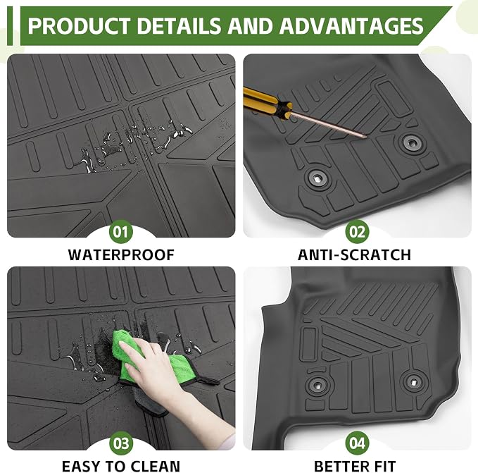 Cargo Liners for 2025 2026 Toyota 4Runner 5 Seats Gas, Rear Trunk Mat with Floor Liners All Weather Cargo Mats Protector Accessories(Not for Hybrid EV&i-Force MAX)