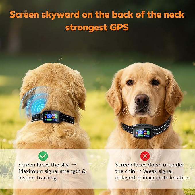 GPS Wireless Dog Fence & Training Collar System, Free App/Remote Controlled Custom Boundary up to 7000ft, Beep/Vibration/Safe Correction Modes, Early Alert, Waterproof for Dogs 10+ lbs