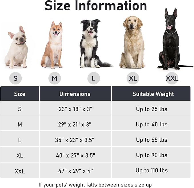 FURTIME Washable Dog Bed Medium Size Dogs, Deluxe Dog Crate Beds | Comfy Fluffy Kennel Pad Anti-Slip Pet Sleeping Mat, Machine Washable Dogs Pillow, 29"x21"x3", Blue