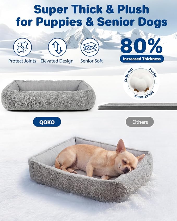 Cooling Dog Bed for Small Medium Dogs - Reversible Design (Ice‑Silk Cooling Layer | Sherpa Fleece Layer), Washable Dog Cooling Mat for Crates, Beds, Sofas 20" × 14"