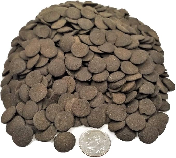 Aquatic Foods Ultra Multi-Worm 12mm - 1/2'' Sinking Wafers of 6-Types of Worms. Ideal for Bottom Fish, Plecos, Shrimp, Snails, Crayfish, All Herbivorous & Omnivorous Tropical Fish...25-lbs