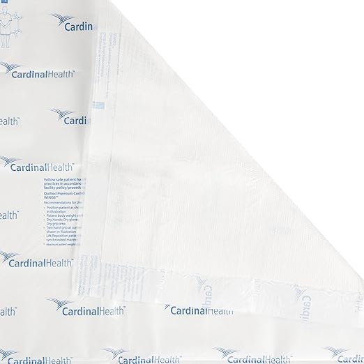 Cardinal Health Quilted Premium Comfort Underpad, Wings Maximum Absorbency, Disposable Incontinence Pads, Protective Bed Pads, Protection Pee Pad, Adults, Elderly, Kids, 30x36IN, 40 Pack | Heavy Absorbency, Disposable Underpad
