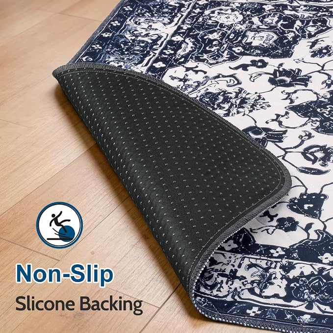 Washable Pee Pads for Dogs, 2 Pack Reusable Puppy Training Pads 72"x72" Super Absorbent Waterproof Dog Training Pads, Non-Slip Potty Pads, Whelping Pads Litter Mat Navy Blue