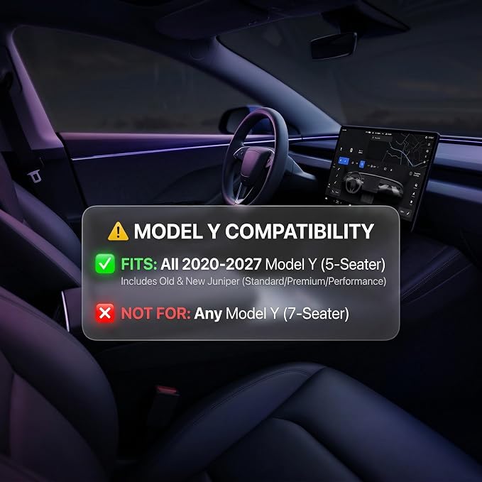 Cargo Liners for Tesla Model Y Juniper Trunk Mat, All Weather TPE Protector Anti-Slip Accessories 2020-2025 2026 Fits New Standard/Premium/Performance