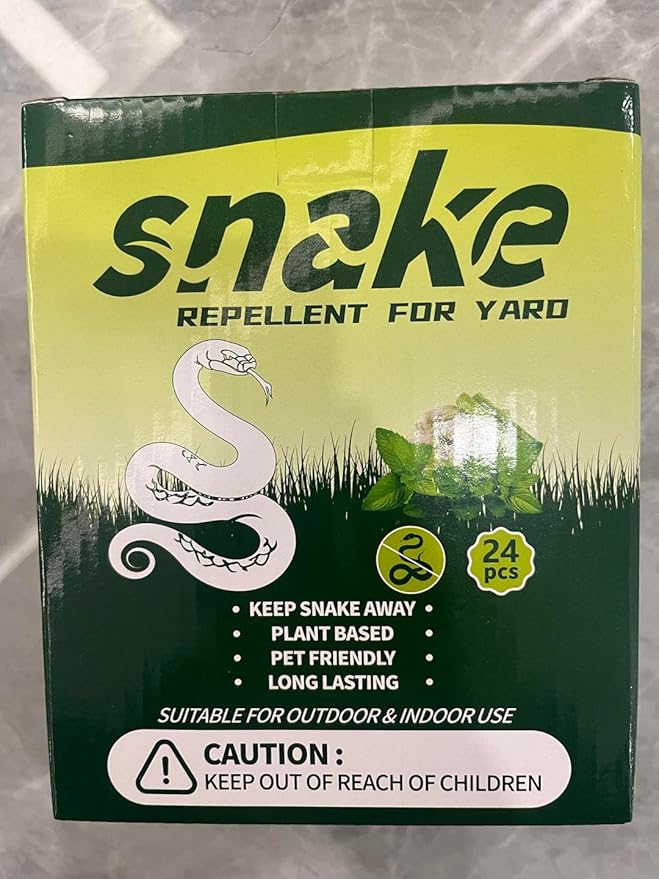 16 Pack Natural Snake Repellent Pouch Outdoor, Peppermint Oil Snake Repellent for Indoor Outdoor Patio Garden Porch, Pet and Human Safe