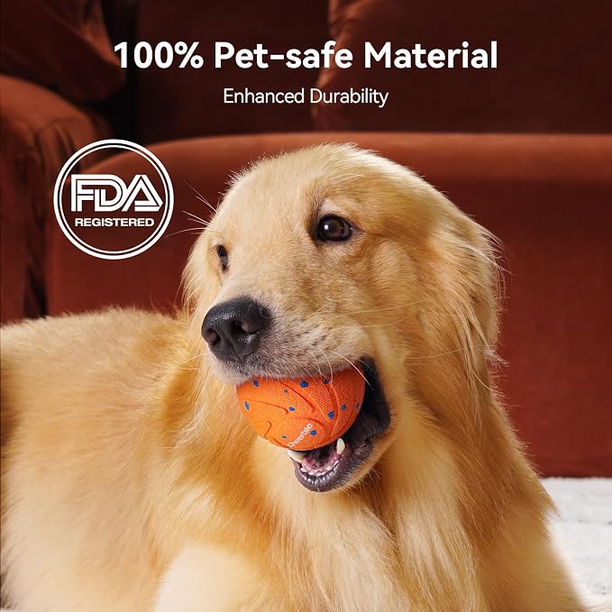 Cheerble Smart Interactive Dog Toy, Wicked Ball AIR, Automatic Moving, Bouncing, Rotating, IPX7 Waterproof Rating, Active Rolling Ball for Puppy, Medium and Large Dogs