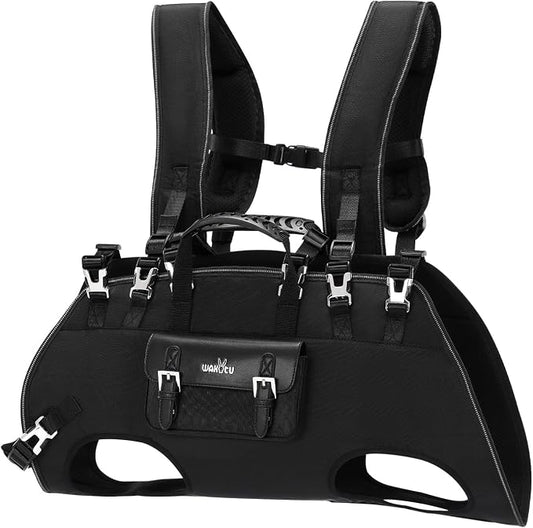 Wakytu Dog Backpack Carrier for Dogs,Dog Lift Harness,Adjustable Padded Breathable Straps for Dogs, Disabled, Joint Injuries, Arthritis,XXL