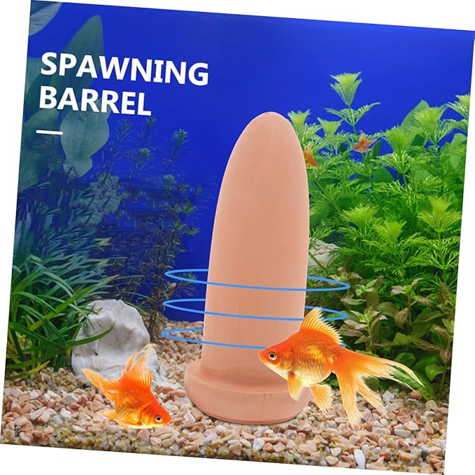 Ipetboom 1 Set Spawning Bucket Slate Stone Aquarium Live Angelfish Spawning Cone Live Discus Fish Live for Ceramic Breeding Cone Fish Eggs Cones Clay Rock Fish Tank