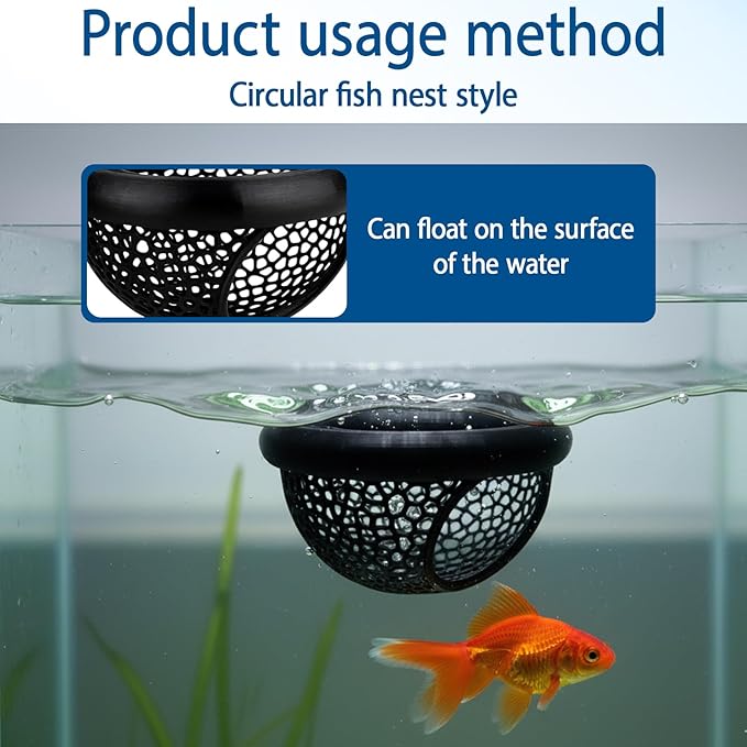 Betta Fish Toys, 4 Piece Aquarium Decor Set, Fish Tank Accessories for Stimulation and Rest