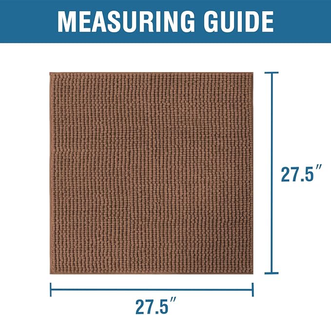 H.VERSAILTEX Plush Chenille Couch Armrest Cover 2 Packs Thick and Soft Sofa Covers Furniture Protector Cover for Pets (27.5" x 27.5", Caramel)