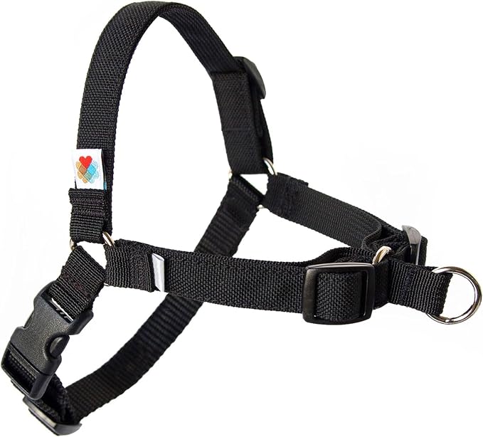 No Pull Dog Harness | Comfortable Dog Training Harnesses | Effective No Pull Harness Design | Ideal Dog Harness for Small Dog and Puppy | 4-Point Adjustable (S - 18~24 inch Girth, Black)