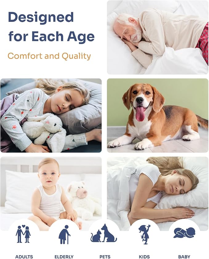 Washable Bed Pads 36" x 72" - 2 Pack, White, Waterproof Bed Pads for Incontinence, Bed Wetting Pads for Bed, Sofa, Floor, Resuable Underpads for Adults, Seniors, Pet