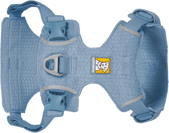 Ruffwear, Front Range Flex Dog Harness, Engineered Knit Construction for Ultimate Fit and Mobility, Lightweight Flexible Everyday Harness with Dual Leash Clips, Polar Blue, Large/X-Large