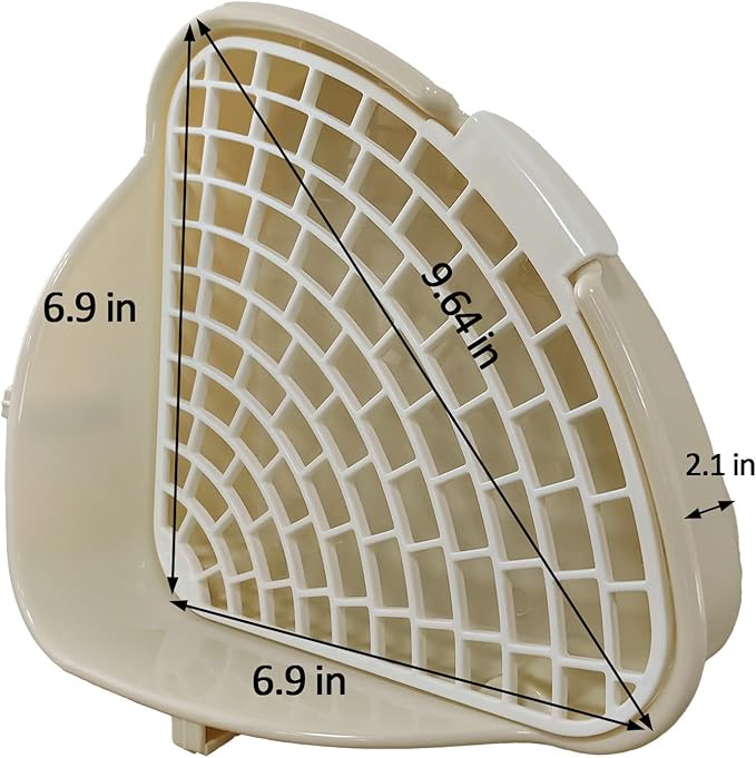 2Pcs Small Animal Corner Litter Box, Cage Potty Trainer for Hamster, Rabbit, Guinea Pig, Ferret, Gerbil, Chinchilla (2)