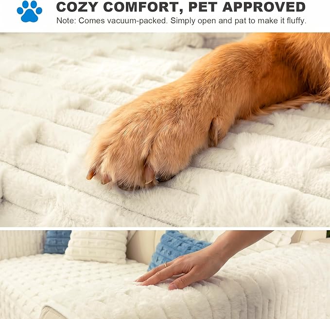 FUANGUI 2 Pack Waterproof Couch Cover for Dogs for Sectional Sofa | Washable Pet Couch Covers for Pets, Non Slip 2 PCS L Shaped Sofa Slipcover, Sofa Covers for 3 Cushion Couch Sofa Pet Friendly