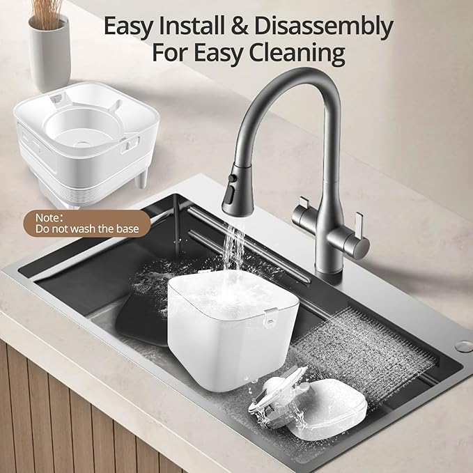 Automatic Cat Feeder 5G WiFi,Automatic Dog Feeder Double Anti-Blocking,WiFi Auto Timed Cat Dispenser 10 Meals A Day,Dog Food Dispenser Dual Power with 10s Voice Recorder,Easy to Install & Clean,White